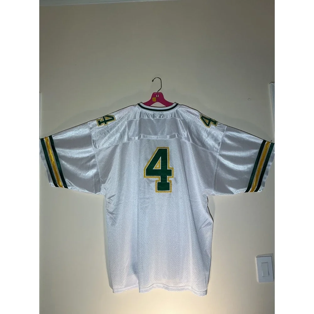 Vintage‎ Rare ASG Athletics Mens XXXL White Green Gold Football Jersey #4 NWT